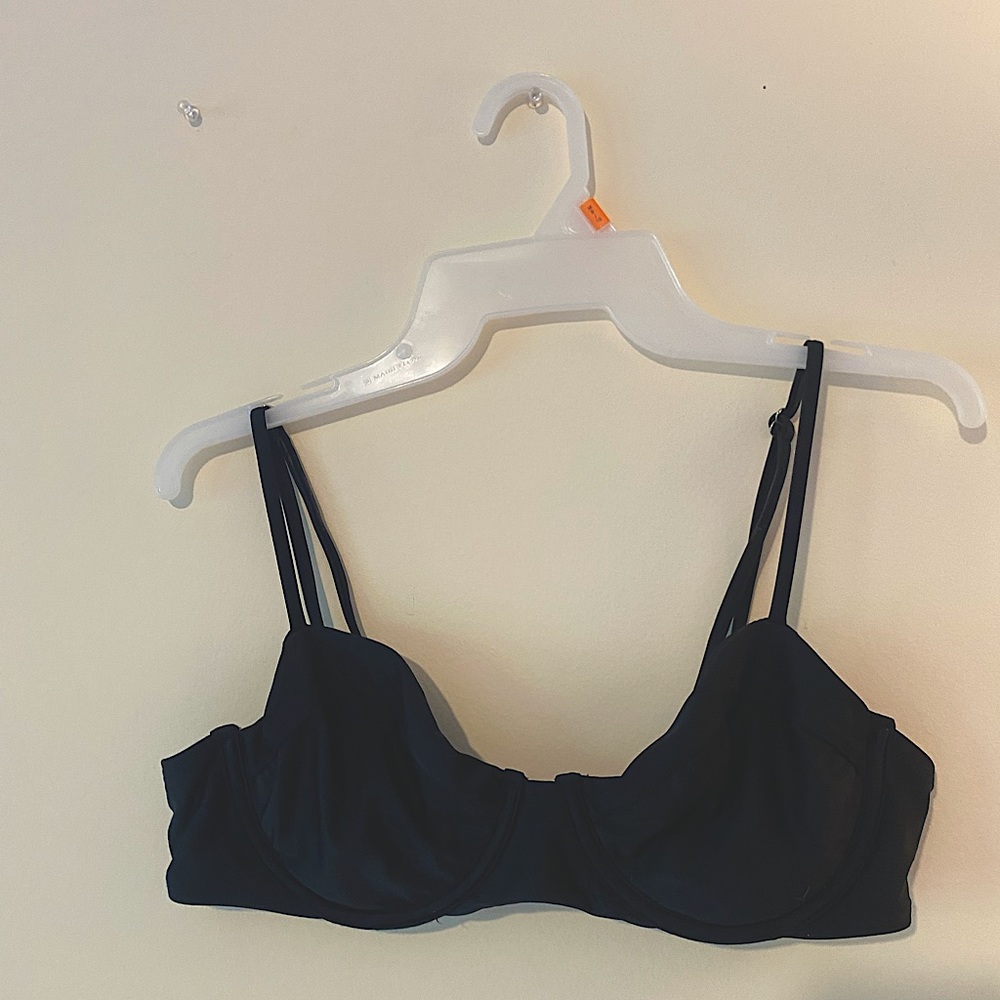Black Underwire unlined Bikini Top